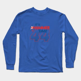 It's Hammer Time 44 - Red Blue Design Long Sleeve T-Shirt